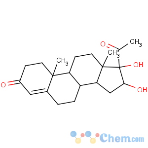 CAS No:595-77-7 (8R,9S,10R,13S,14S,16R,17S)-17-acetyl-16,17-dihydroxy-10,13-dimethyl-2,<br />6,7,8,9,11,12,14,15,16-decahydro-1H-cyclopenta[a]phenanthren-3-one