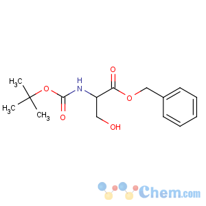 CAS No:59524-02-6 benzyl<br />(2S)-3-hydroxy-2-[(2-methylpropan-2-yl)oxycarbonylamino]propanoate