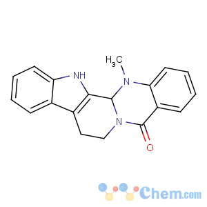 CAS No:5956-87-6 Indolo[2',3':3,4]pyrido[2,1-b]quinazolin-5(7H)-one,8,13,13b,14-tetrahydro-14-methyl- (6CI,9CI)