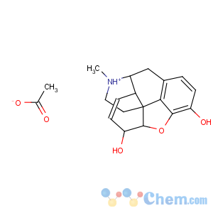 CAS No:596-15-6 (4R,4aR,7S,7aR,12bS)-3-methyl-1,2,3,4,4a,7,7a,13-octahydro-4,<br />12-methanobenzofuro[3,2-e]isoquinoline-3-ium-7,9-diol