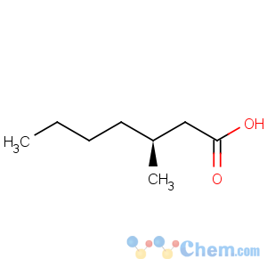 CAS No:59614-85-6 Heptanoic acid,3-methyl-, (3S)-