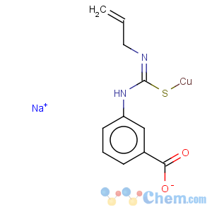 CAS No:5965-40-2 Benzoic acid,3-[[(2-propen-1-ylamino)thioxomethyl]amino]-, copper(1+) sodium salt (1:1:1)