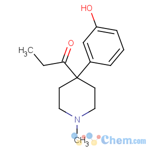 CAS No:5965-49-1 1-Propanone,1-[4-(3-hydroxyphenyl)-1-methyl-4-piperidinyl]-, hydrochloride (1:1)