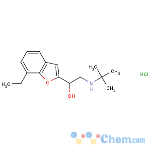 CAS No:59652-29-8 2-(tert-butylamino)-1-(7-ethyl-1-benzofuran-2-yl)ethanol