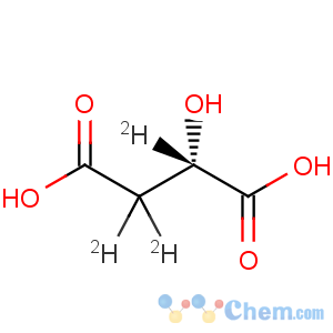 CAS No:59652-74-3 Butanedioic-d3 acid,hydroxy-, (S)- (9CI)
