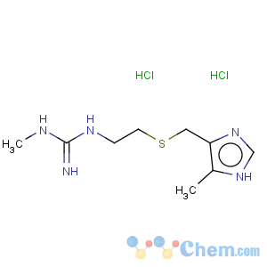 CAS No:59660-24-1 Cimetidine guanidine derivative (N-Methyl-N'-[2-[[(5-methyl-H-imidazol-4-yl)-methyl]-thiol]-ethyl]-guanidine dihydrochloride)