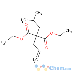 CAS No:59726-40-8 Propanedioic acid,2-(2-methylpropyl)-2-(2-propen-1-yl)-, 1,3-diethyl ester