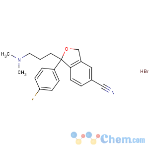 CAS No:59729-32-7 1-[3-(dimethylamino)propyl]-1-(4-fluorophenyl)-3H-2-benzofuran-5-<br />carbonitrile