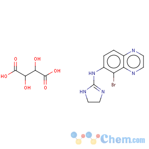 CAS No:59803-99-5 5-Bromo-6-(2-imidazolin-2-ylamino)quinoxaline tartrate