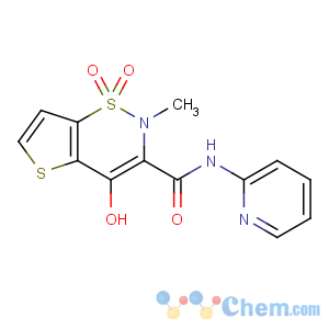 CAS No:59804-37-4 4-hydroxy-2-methyl-1,1-dioxo-N-pyridin-2-ylthieno[2,<br />3-e]thiazine-3-carboxamide