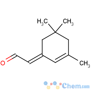 CAS No:59820-19-8 Acetaldehyde,2-(3,5,5-trimethyl-2-cyclohexen-1-ylidene)-, (2E)-