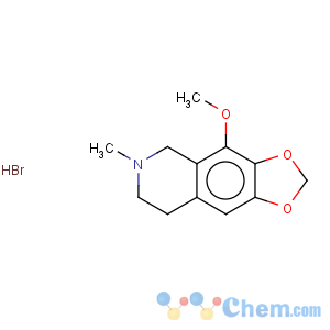 CAS No:5985-00-2 1,3-Dioxolo[4,5-g]isoquinoline,5,6,7,8-tetrahydro-4-methoxy-6-methyl-, hydrobromide (1:1)