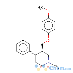 CAS No:59859-58-4 Piperidine,3-[(4-methoxyphenoxy)methyl]-1-methyl-4-phenyl-, (3R,4S)-