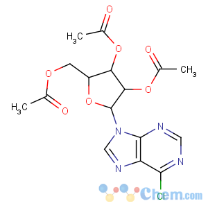 CAS No:5987-73-5 9H-Purine,6-chloro-9-(2,3,5-tri-O-acetyl-b-D-ribofuranosyl)-