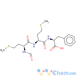 CAS No:59881-05-9 L-Phenylalanine,N-[N-(N-formyl-L-methionyl)-L-methionyl]- (9CI)