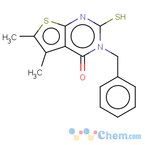 CAS No:59898-63-4 Thieno[2,3-d]pyrimidin-4(1H)-one,2,3-dihydro-5,6-dimethyl-3-(phenylmethyl)-2-thioxo-