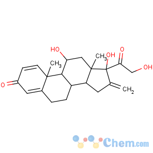 CAS No:599-33-7 (8S,9S,10R,11S,13S,14S,17R)-11,17-dihydroxy-17-(2-hydroxyacetyl)-10,<br />13-dimethyl-16-methylidene-6,7,8,9,11,12,14,<br />15-octahydrocyclopenta[a]phenanthren-3-one