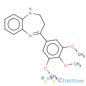 CAS No:59902-16-8 1H-1,5-Benzodiazepine,2,3-dihydro-4-(3,4,5-trimethoxyphenyl)-