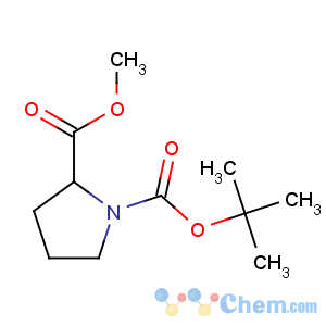 CAS No:59936-29-7 1-O-tert-butyl 2-O-methyl (2S)-pyrrolidine-1,2-dicarboxylate