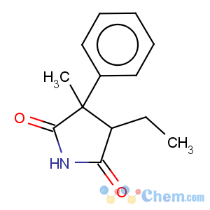 CAS No:60-45-7 2,5-Pyrrolidinedione,4-ethyl-3-methyl-3-phenyl-