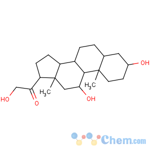 CAS No:600-63-5 Pregnan-20-one,3,11,21-trihydroxy-, (3a,5a,11b)-