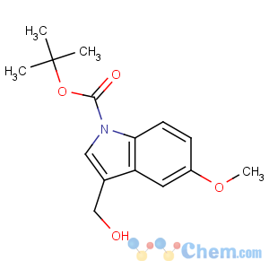 CAS No:600136-09-2 tert-butyl 3-(hydroxymethyl)-5-methoxyindole-1-carboxylate