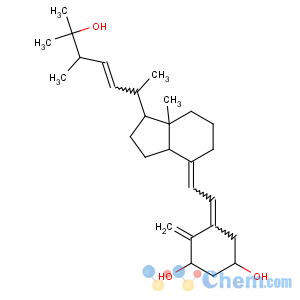 CAS No:60133-18-8 (1R,3S,5Z)-5-[(2E)-2-[(1R,3aS,7aR)-1-[(E,2R,5S)-6-hydroxy-5,<br />6-dimethylhept-3-en-2-yl]-7a-methyl-2,3,3a,5,6,<br />7-hexahydro-1H-inden-4-ylidene]ethylidene]-4-methylidenecyclohexane-1,<br />3-diol