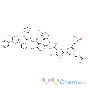 CAS No:60173-73-1 Angiotensin II,1-de-L-asparticacid-2-[N2-(4-amino-1,4-dioxobutyl)-L-arginine]-5-L-valine-8-(L-2-phenylglycine)-(9CI)