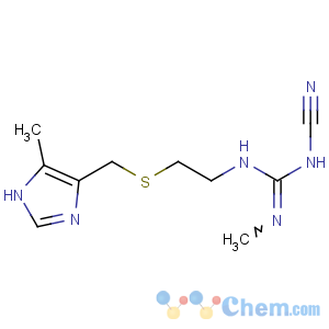 CAS No:60177-39-1 1-cyano-2-methyl-3-[2-[(5-methyl-1H-imidazol-4-yl)methylsulfanyl]ethyl]<br />guanidine