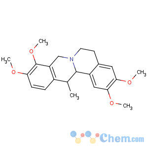 CAS No:6018-35-5 6H-Dibenzo[a,g]quinolizine,5,8,13,13a-tetrahydro-2,3,9,10-tetramethoxy-13-methyl-, (13R,13aS)-rel-