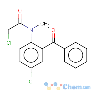 CAS No:6021-21-2 Acetamide,N-(2-benzoyl-4-chlorophenyl)-2-chloro-N-methyl-