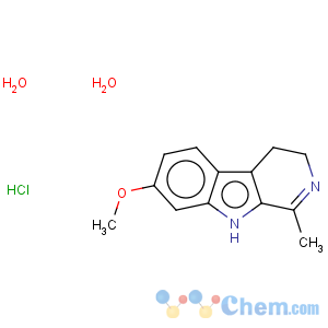 CAS No:6027-98-1 3H-Pyrido[3,4-b]indole,4,9-dihydro-7-methoxy-1-methyl-, hydrochloride, hydrate (1:1:2)