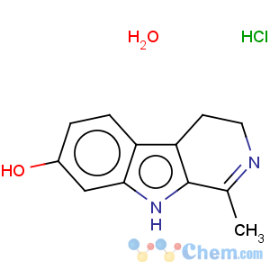 CAS No:6028-00-8 3H-Pyrido[3,4-b]indol-7-ol,4,9-dihydro-1-methyl-, hydrochloride, hydrate (1:1:2)