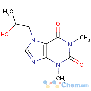 CAS No:603-00-9 7-(2-hydroxypropyl)-1,3-dimethylpurine-2,6-dione