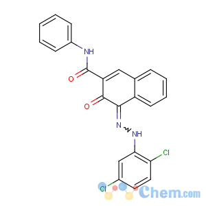 CAS No:6041-94-7 (4E)-4-[(2,<br />5-dichlorophenyl)hydrazinylidene]-3-oxo-N-phenylnaphthalene-2-<br />carboxamide