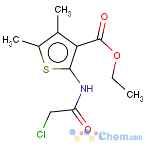 CAS No:60442-34-4 3-Thiophenecarboxylicacid, 2-[(2-chloroacetyl)amino]-4,5-dimethyl-, ethyl ester