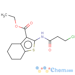 CAS No:60442-45-7 1-benzothiophene-3-carboxylic acid, 2-[(3-chloro-1-oxopropyl)amino]-4,5,6,7-tetrahydro-, ethyl ester