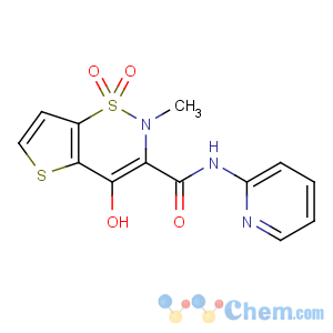 CAS No:604741-57-3 4-hydroxy-2-methyl-1,1-dioxo-N-pyridin-2-ylthieno[2,<br />3-e]thiazine-3-carboxamide