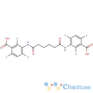 CAS No:606-17-7 3-[[6-(3-carboxy-2,4,6-triiodoanilino)-6-oxohexanoyl]amino]-2,4,<br />6-triiodobenzoic acid
