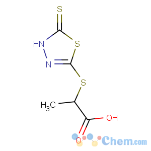 CAS No:60725-23-7 2-[(2-sulfanylidene-3H-1,3,4-thiadiazol-5-yl)sulfanyl]propanoic acid