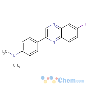 CAS No:607366-20-1 4-(6-iodanylquinoxalin-2-yl)-N,N-dimethylaniline