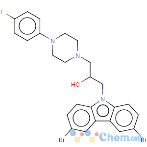 CAS No:607393-54-4 1-(3,6-DIBROMO-CARBAZOL-9-YL)-3-[4-(4-FLUORO-PHENYL)-PIPERAZIN-1-YL]-PROPAN-2-OL