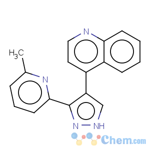 CAS No:607737-87-1 4-[3-(6-methyl-2-pyridinyl)-1h-pyrazol-4-yl]-quinoline