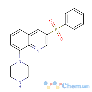CAS No:607742-69-8 3-(benzenesulfonyl)-8-piperazin-1-ylquinoline