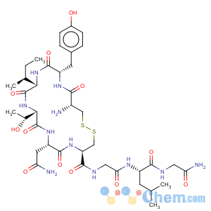 CAS No:60786-59-6 Glycinamide,L-cysteinyl-L-tyrosyl-L-isoleucyl-L-threonyl-L-asparaginyl-L-cysteinylglycyl-L-leucyl-,cyclic (1®