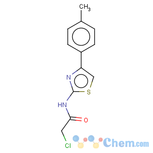 CAS No:6081-87-4 2-chloro-N-[4-(4-methylphenyl)-1,3-thiazol-2-yl]acetamide