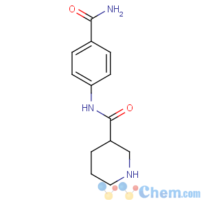 CAS No:609780-68-9 N-(4-carbamoylphenyl)piperidine-3-carboxamide