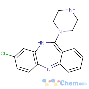 CAS No:6104-71-8 3-chloro-6-piperazin-1-yl-5H-benzo[b][1,4]benzodiazepine