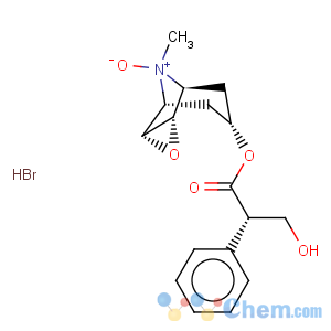 CAS No:6106-81-6 Benzeneacetic acid, a-(hydroxymethyl)-, (1a,2b,4b,5a,7b)-9-methyl-9-oxido-3-oxa-9-azatricyclo[3.3.1.02,4]non-7-ylester, hydrobromide (1:1), (aS)-