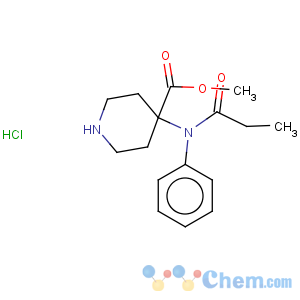 CAS No:61085-87-8 methyl 4-(phenyl-propionyl-amino)-piperidine-4-carboxylate hcl